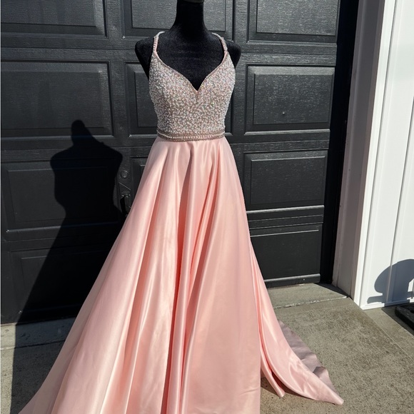 Tiffany Designs Dresses & Skirts - Tiffany Designs Blush Pink Prom Dress